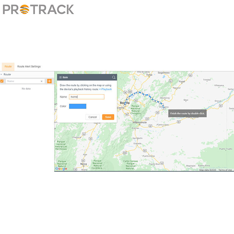 Sistem de urmărire a parcurilor de vehicule GPS