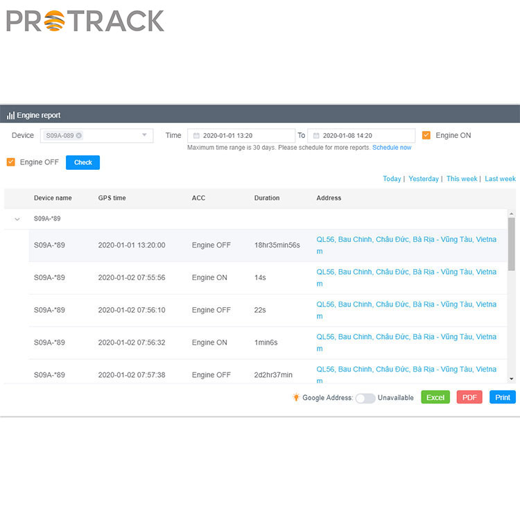 Software de urmărire GPS bazat pe cloud