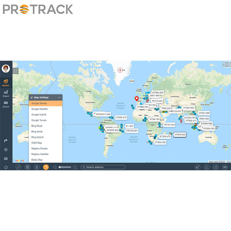 Poziționarea traiectoriei de transport, management inteligent al flotei